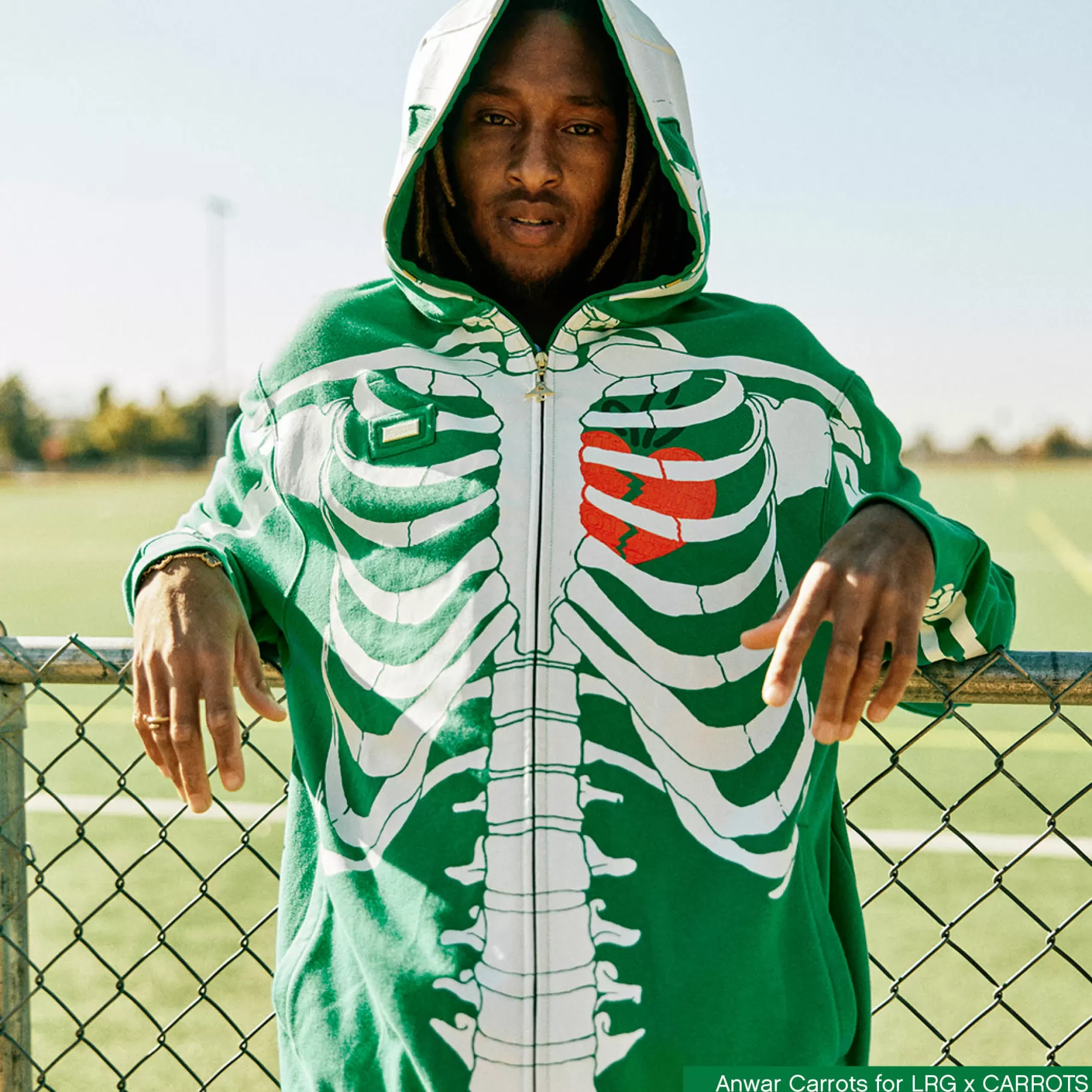 Hombres LRG Carrots X Dead Serious Sudadera Con Capucha Y Cremallera