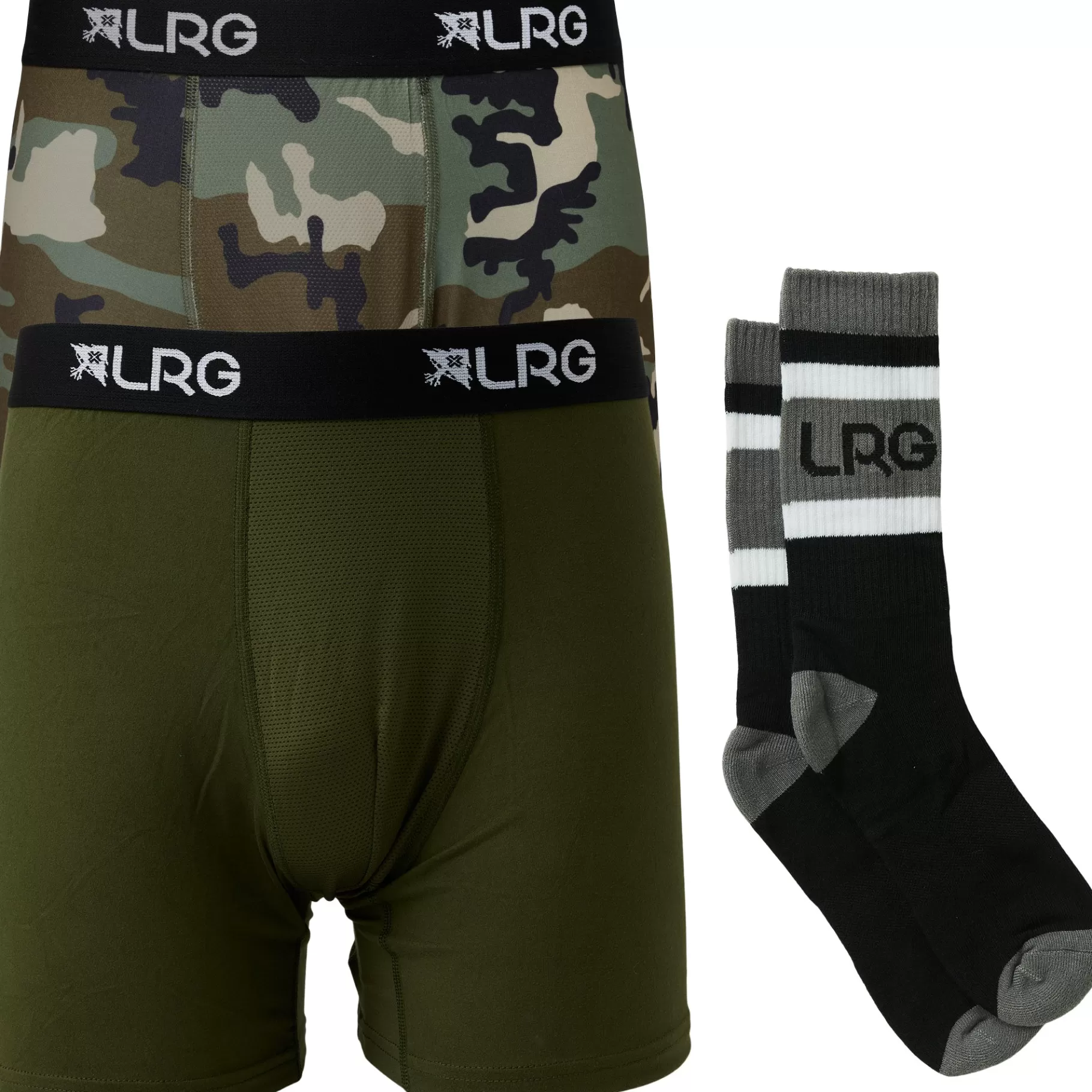 Hombres LRG Conjunto De Calzoncillos Y Calcetines De Camuflaje