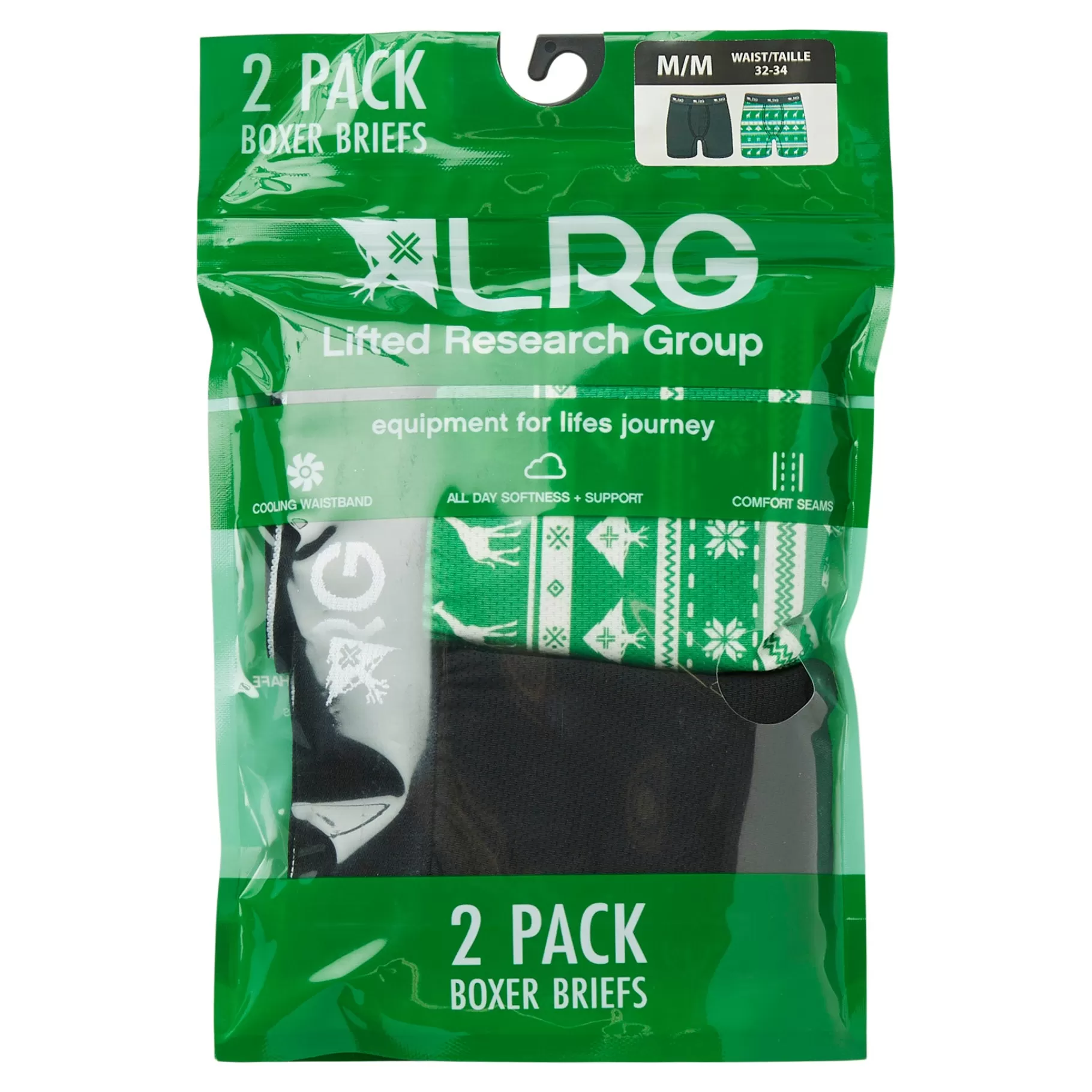 Hombres LRG Pack De 2 Calzoncillos Tipo Boxer Navidenos