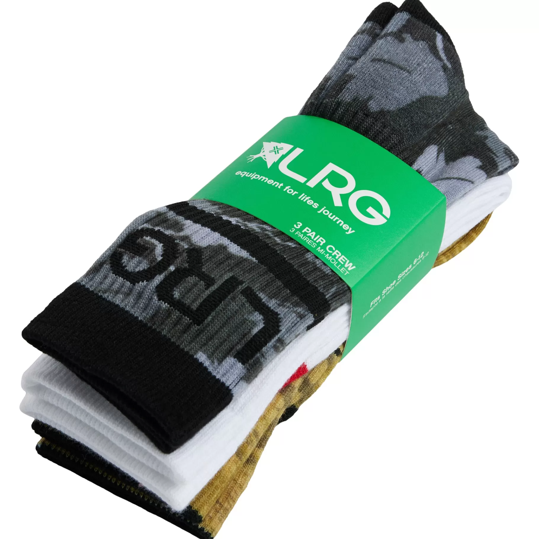 Hombres LRG Pack De 3 Calcetines Con Diseno De Jirafa Y Hojas