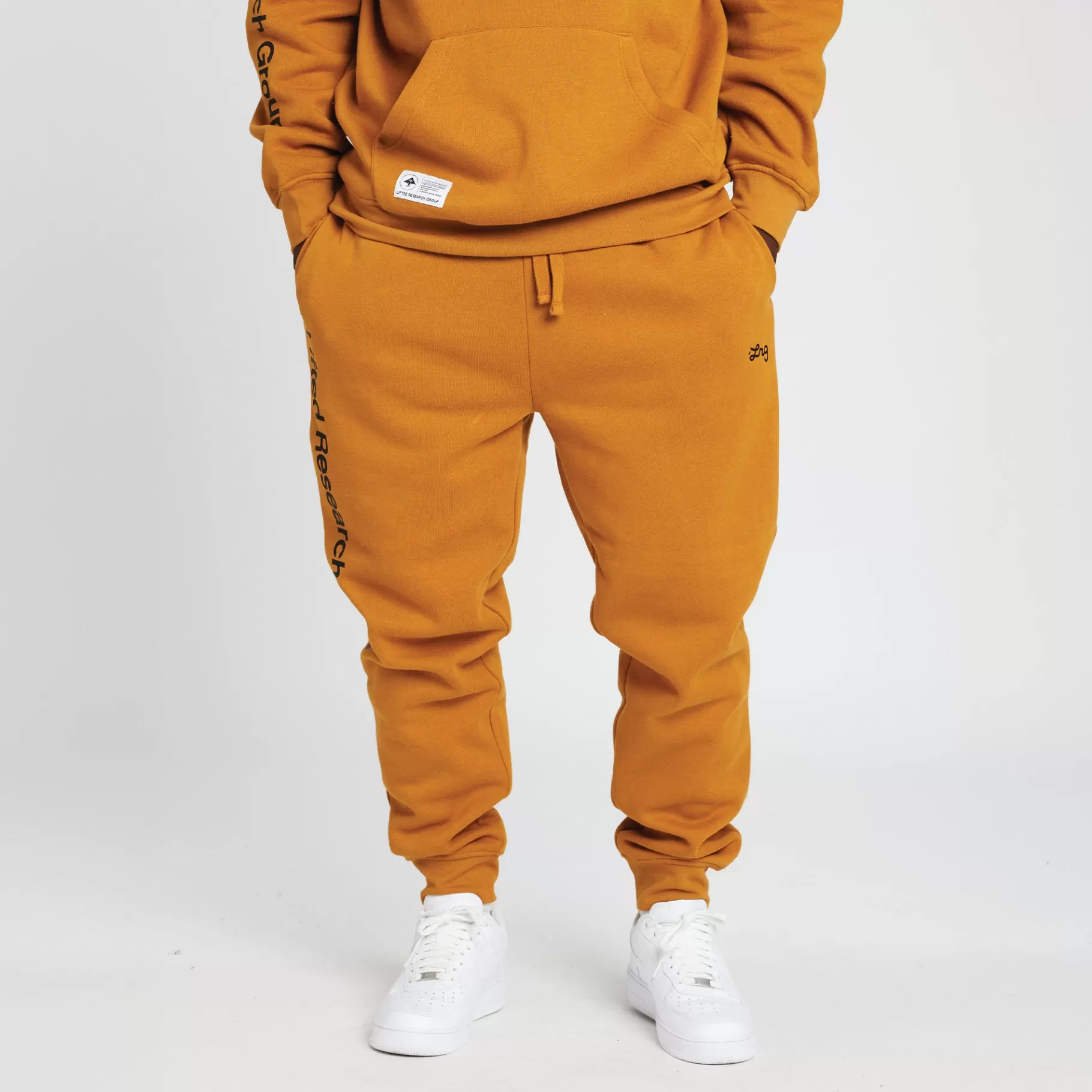 Hombres LRG Pantalones Deportivos Tipo Jogger Con Texto Levantado