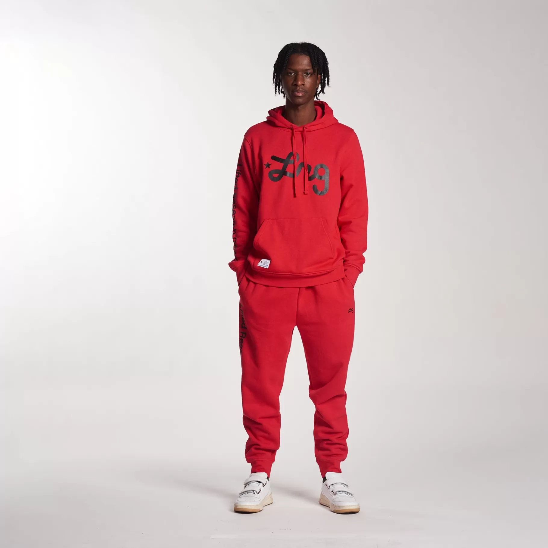 Hombres LRG Pantalones Deportivos Tipo Jogger Con Texto Levantado