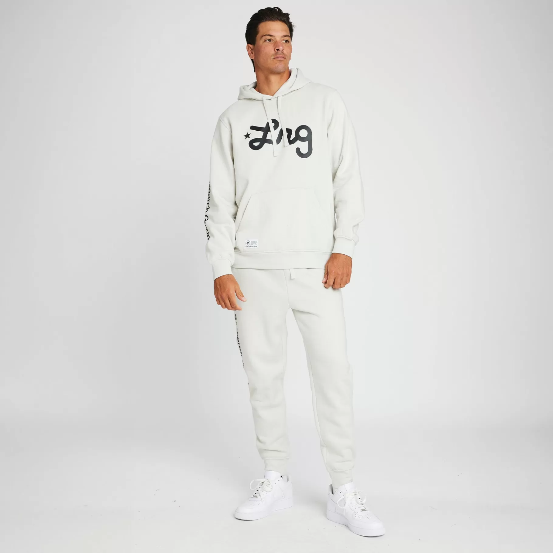 Hombres LRG Pantalones Deportivos Tipo Jogger Con Texto Levantado