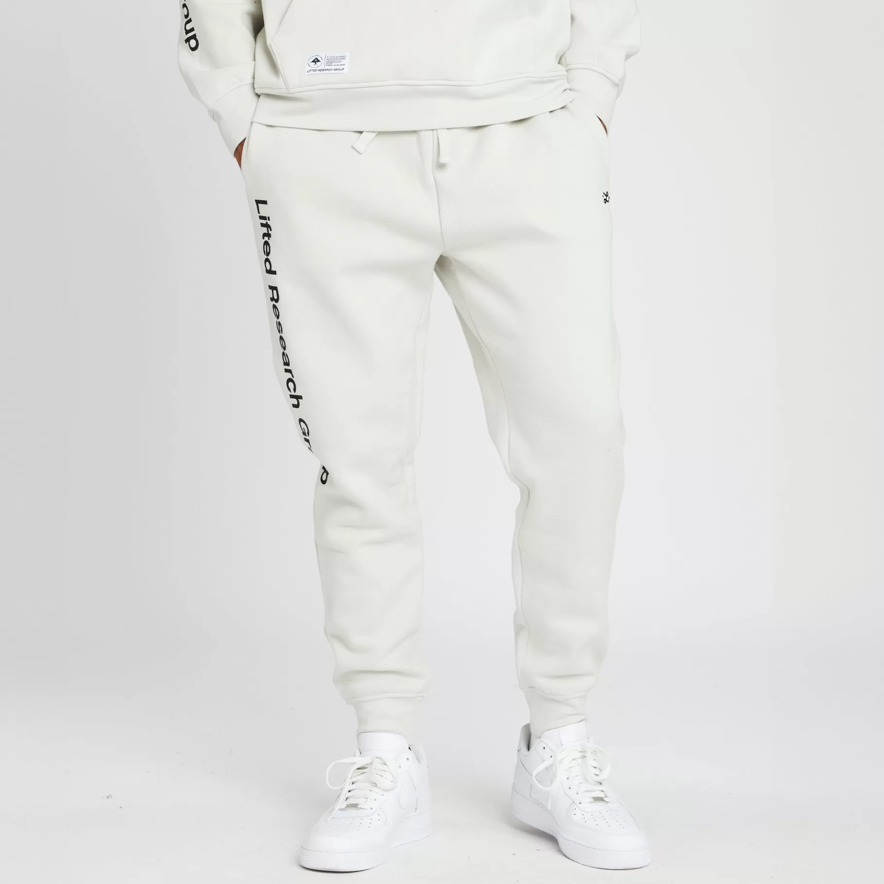 Hombres LRG Pantalones Deportivos Tipo Jogger Con Texto Levantado