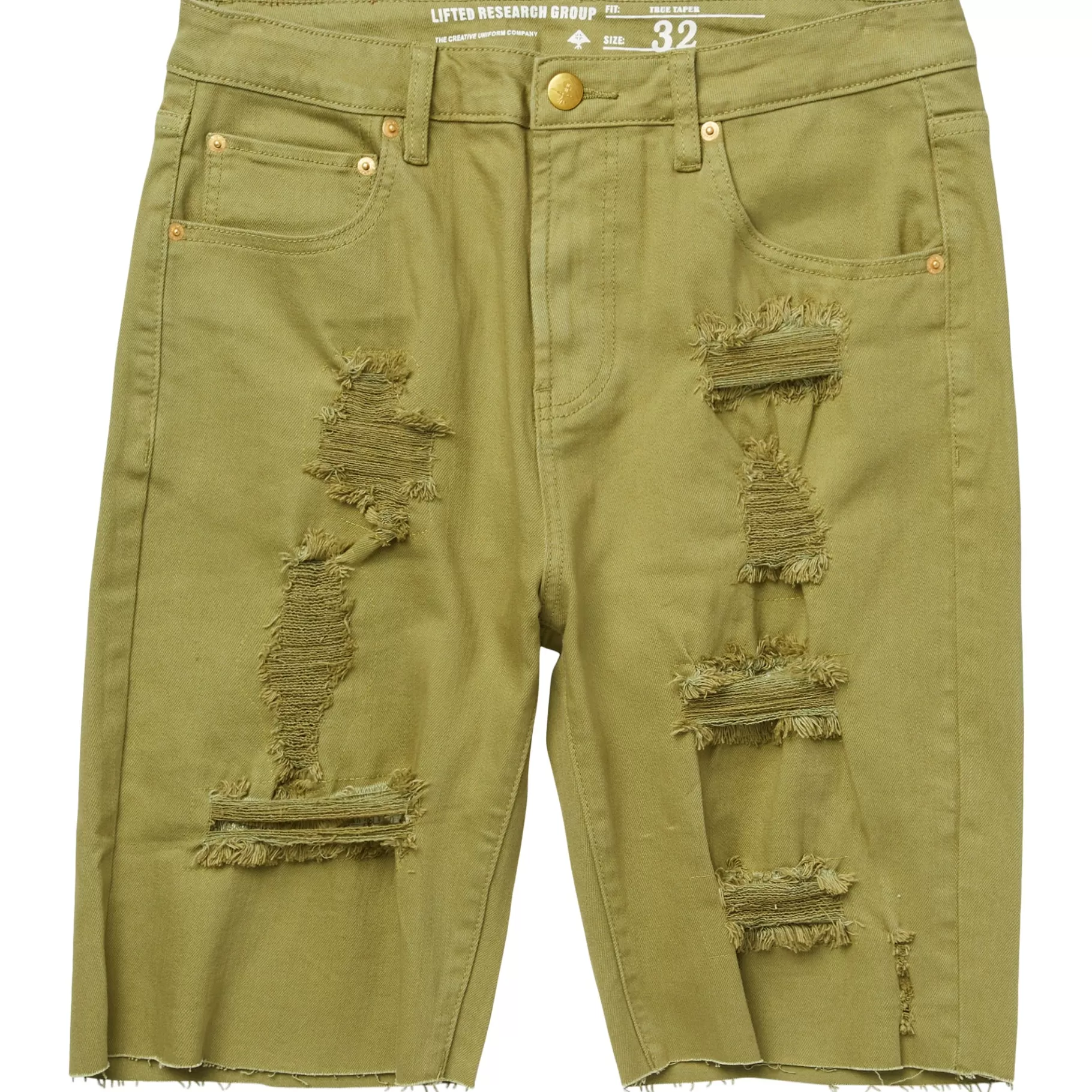 Hombres LRG Shorts Vaqueros Desgastados