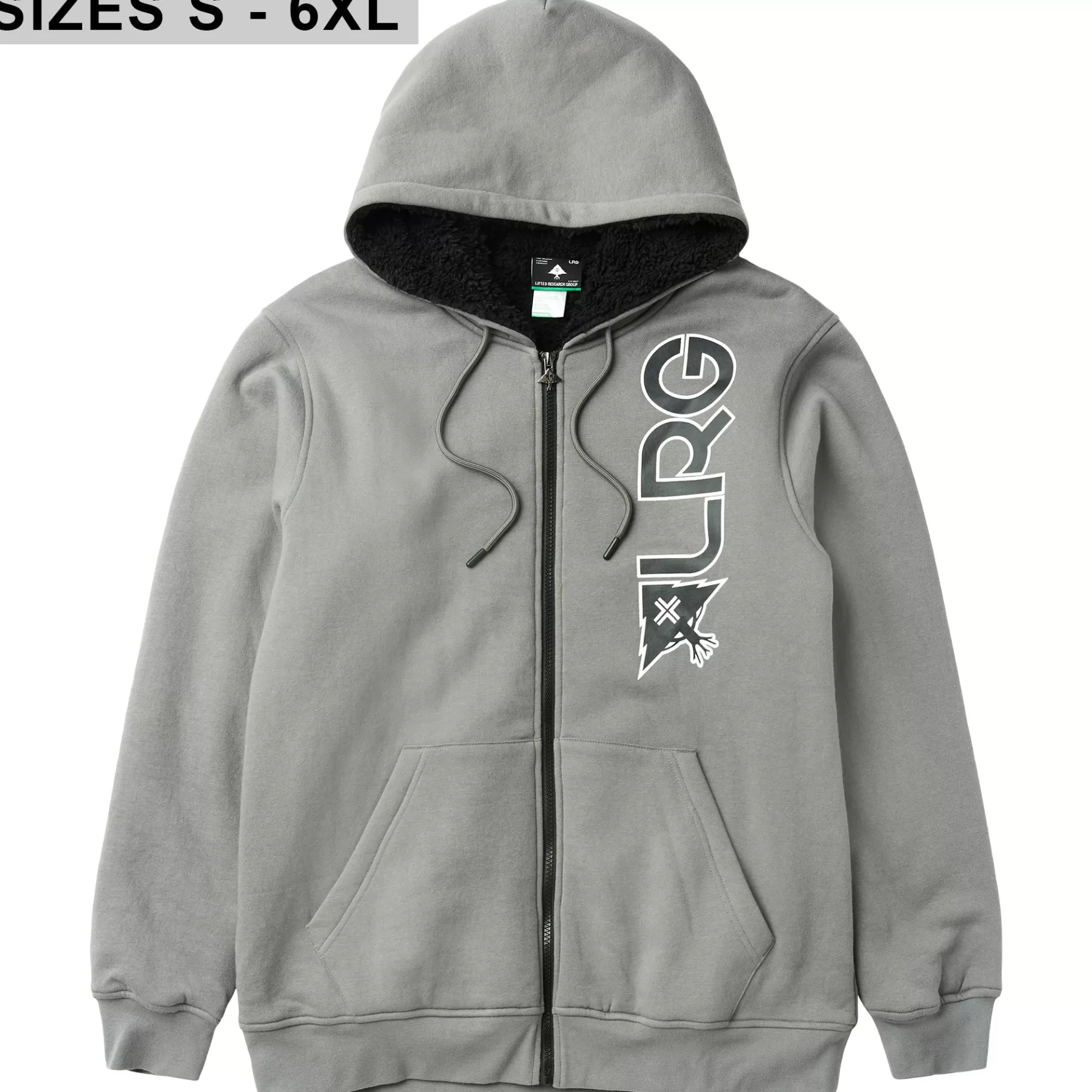 Hombres LRG Sudadera Con Capucha Y Cremallera De Sherpa Grande De Only