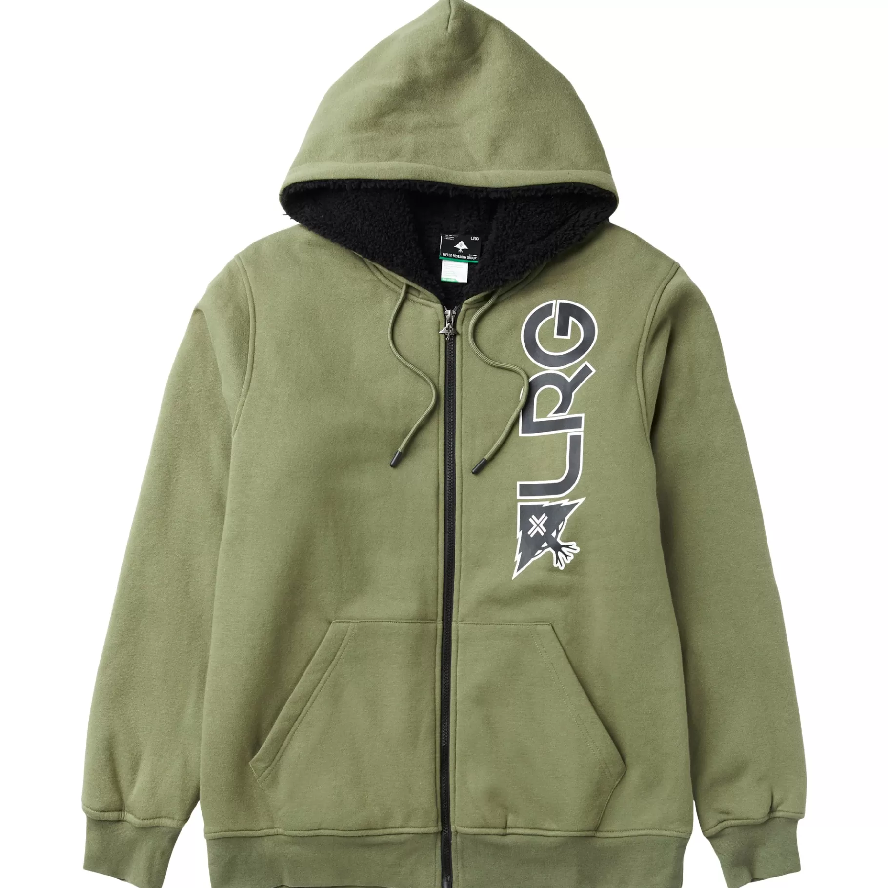 Hombres LRG Sudadera Con Capucha Y Cremallera De Sherpa Grande De Only