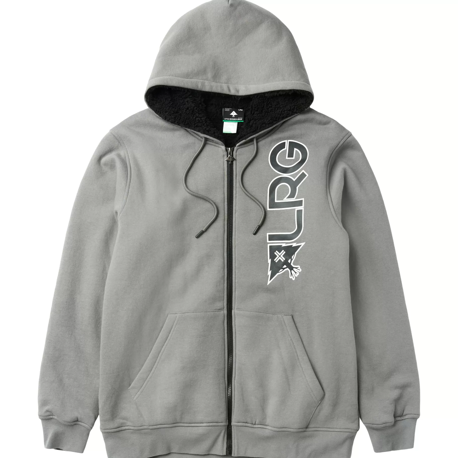 Hombres LRG Sudadera Con Capucha Y Cremallera De Sherpa Grande De Only