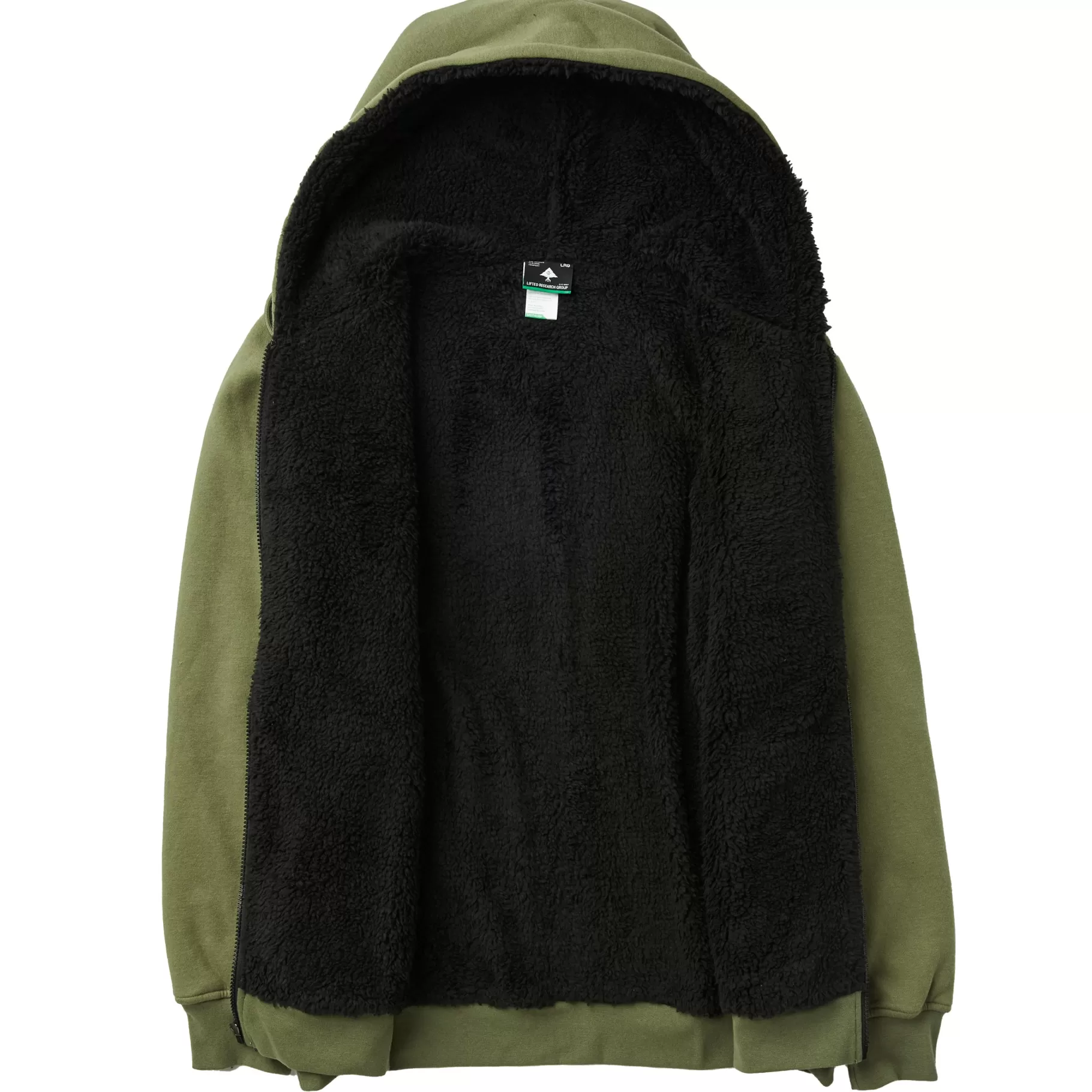 Hombres LRG Sudadera Con Capucha Y Cremallera De Sherpa Grande De Only